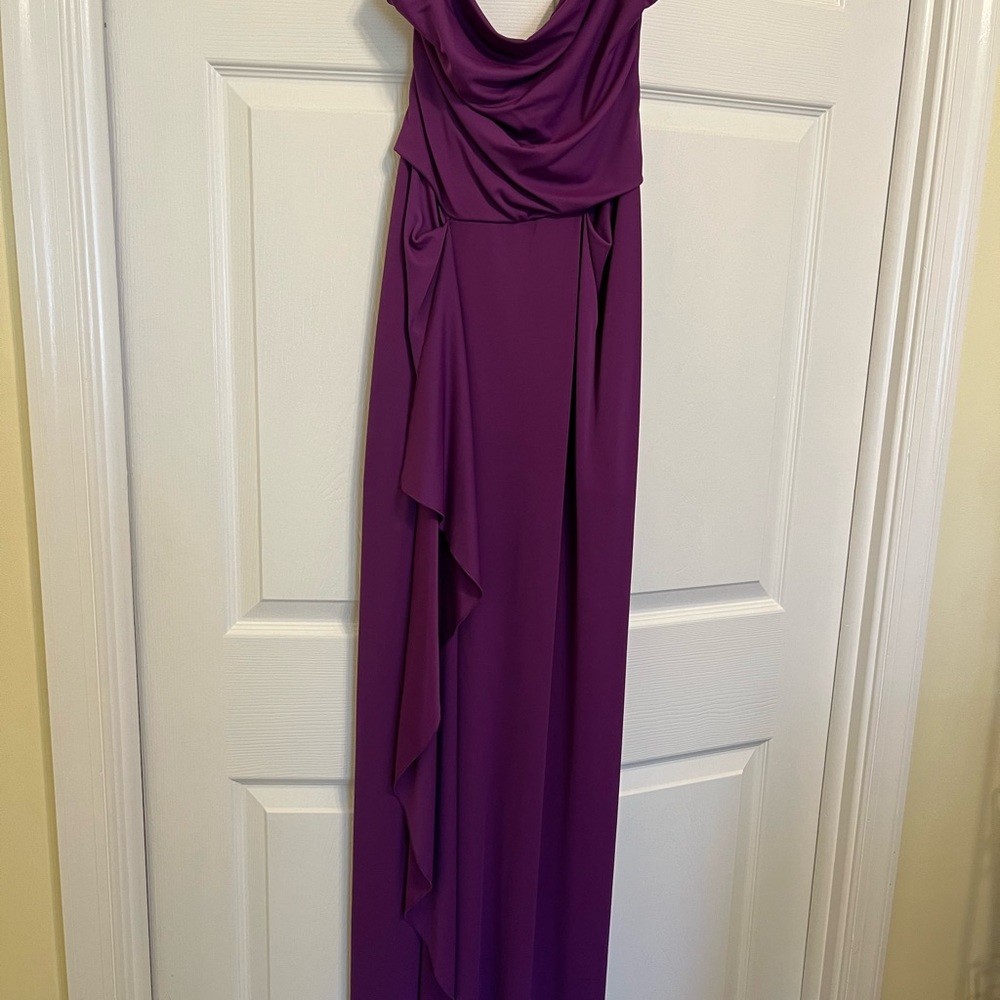 BCBG MaxAzria Elegant Purple Evening Gown
